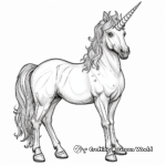 Mystical Midnight Unicorn Coloring Pages 3