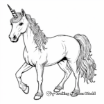 Mystical Midnight Unicorn Coloring Pages 4