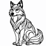 Native American Spirit Wolf Coloring Pages 3