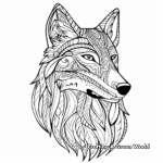 Native American Spirit Wolf Coloring Pages 4