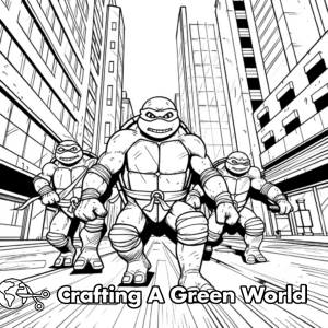 Ninja Turtles Coloring Pages - Free &amp; Printable!