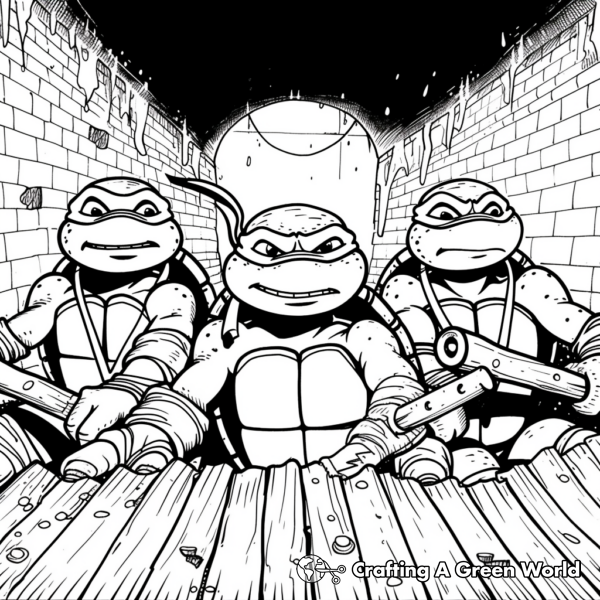 Ninja Turtles Coloring Pages - Free & Printable!
