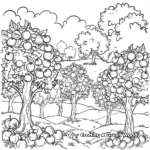 Orchard Fruit Trees Coloring Pages 4