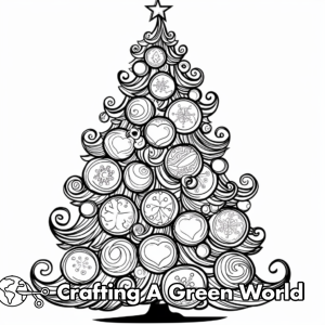 Big Christmas Tree Coloring Pages - Free &amp; Printable!