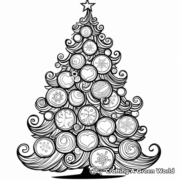 Big Christmas Tree Coloring Pages - Free &amp; Printable!