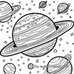 Outer Space: Preschool Planet Coloring Pages 3