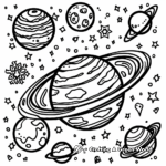 Outer Space: Preschool Planet Coloring Pages 4