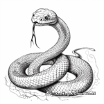 Paranormal Taipan Snake Coloring Pages 1