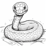 Paranormal Taipan Snake Coloring Pages 2