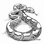 Petrifying Python Coloring Pages 1