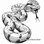 Petrifying Python Coloring Pages 2