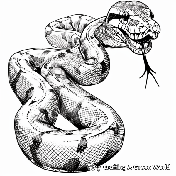 Scary Snake Coloring Pages Free & Printable!