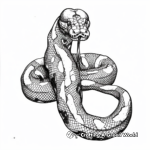 Petrifying Python Coloring Pages 3