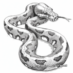 Petrifying Python Coloring Pages 4