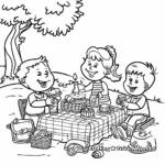 Picnic in August Coloring Pages 2