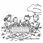 Picnic in August Coloring Pages 3
