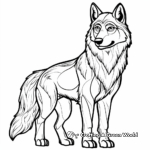 Powerful Thunder Wolf Coloring Pages 4