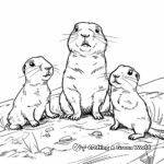 Prairie Dog Family Coloring Pages: Parents and Pups 1