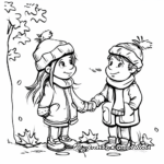 Preschool Seasonal Coloring Pages: Fall, Winter, Spring, Summer 1