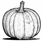 Pumpkin and Gourd Still Life Coloring Pages 1