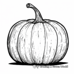 Pumpkin and Gourd Still Life Coloring Pages 3