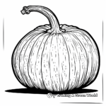 Pumpkin and Gourd Still Life Coloring Pages 4
