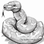 Python Snake Coloring Pages for Snake Lovers 1