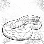 Rainforest Anaconda Coloring Pages 4