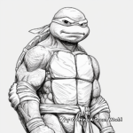 Raphael Ninja Turtle Coloring Sheets 1