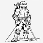 Raphael Ninja Turtle Coloring Sheets 3