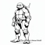 Raphael Ninja Turtle Coloring Sheets 4