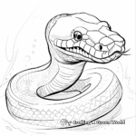 Realistic Anaconda Coloring Pages 4