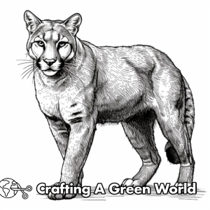 Cougar Coloring Pages - Free &amp; Printable!