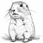 Realistic Prairie Dog Coloring Sheets 2