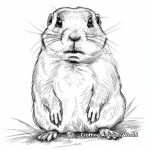 Realistic Prairie Dog Coloring Sheets 3