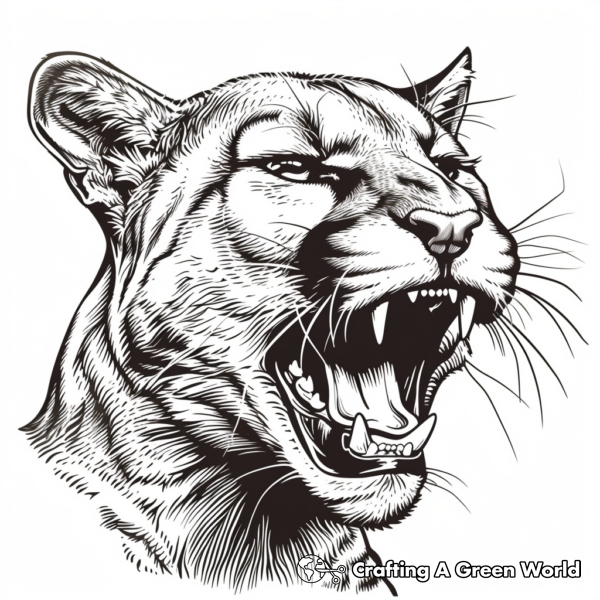 Cougar Coloring Pages - Free &amp; Printable!