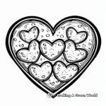 Romantic Valentine's Heart Coloring Pages 1