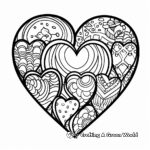 Romantic Valentine's Heart Coloring Pages 4
