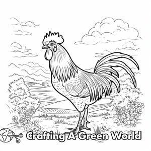 Rooster Coloring Pages - Free &amp; Printable!