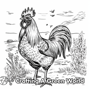 Rooster Coloring Pages - Free &amp; Printable!