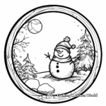 Seasonal Circle Coloring Pages, Winter, Summer, Autumn, Spring 2