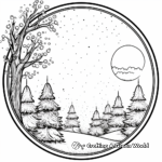Seasonal Circle Coloring Pages, Winter, Summer, Autumn, Spring 3