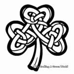 Shamrock and Celtic Knot Coloring Pages 1