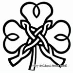 Shamrock and Celtic Knot Coloring Pages 2