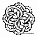 Shamrock and Celtic Knot Coloring Pages 3