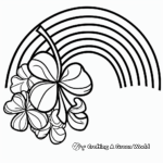 Shamrock and Rainbow Coloring Pages 2