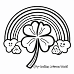 Shamrock and Rainbow Coloring Pages 4