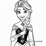 Simple Arendelle Kingdom Coloring Pages for Children 3