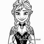Simple Arendelle Kingdom Coloring Pages for Children 4