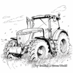 Simple Farm Tractor Coloring Pages 3